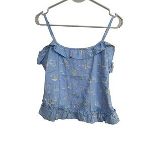 Tommy Hilfiger Blue Camisole with Sailboat Design